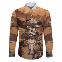 Skull Cowboy Family Matching Puletasi Dress and Hawaiian Shirt Rise Em Cowboy - Wonder Print Shop