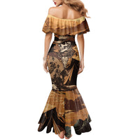 Skull Cowboy Mermaid Dress Rise Em Cowboy - Wonder Print Shop
