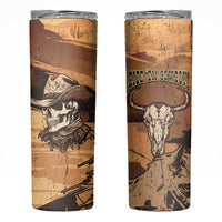 Skull Cowboy Skinny Tumbler Rise Em Cowboy - Wonder Print Shop