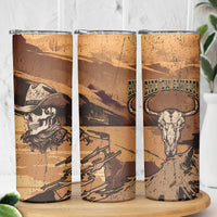 Skull Cowboy Skinny Tumbler Rise Em Cowboy - Wonder Print Shop