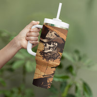 Skull Cowboy Tumbler With Handle Rise Em Cowboy - Wonder Print Shop