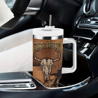 Skull Cowboy Tumbler With Handle Rise Em Cowboy - Wonder Print Shop