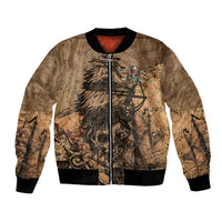 Skull Pirate Bomber Jacket Revenge Vintage Style Art - Wonder Print Shop
