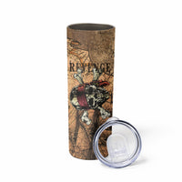Skull Pirate Skinny Tumbler Revenge Vintage Style Art - Wonder Print Shop