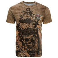 Skull Pirate T Shirt Revenge Vintage Style Art - Wonder Print Shop