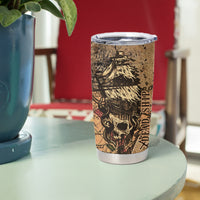 Skull Pirate Tumbler Cup Revenge Vintage Style Art - Wonder Print Shop
