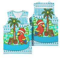 Honduras Christmas Basketball Jersey with Santa Parrot Palm Tree and Tropical Gift Pattern Design - Wonder Print Shop
