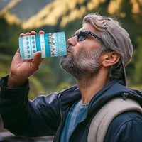 Honduras Christmas 4 in 1 Can Cooler Tumbler with Santa Parrot Palm Tree and Tropical Gift Pattern Design - Wonder Print Shop