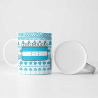 Honduras Christmas Ceramic Mug with Santa Parrot Palm Tree and Tropical Gift Pattern Design - Wonder Print Shop