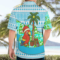 Honduras Christmas Hawaiian Shirt with Santa Parrot Palm Tree and Tropical Gift Pattern Design - Wonder Print Shop