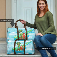 Honduras Christmas Travel Bag with Santa Parrot Palm Tree and Tropical Gift Pattern Design - Wonder Print Shop