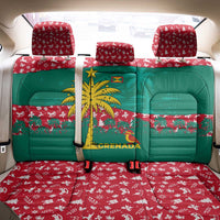 Grenada Christmas Back Car Seat Cover with Palm Tree Bird and Tropical Holiday Pattern Design - Wonder Print Shop