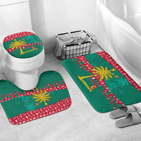 Grenada Christmas Bathroom Set with Palm Tree Bird and Tropical Holiday Pattern Design - Wonder Print Shop