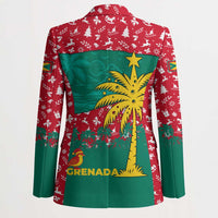 Grenada Christmas Blazer with Palm Tree Bird and Tropical Holiday Pattern Design - Wonder Print Shop