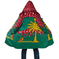 Grenada Christmas Cloak with Palm Tree Bird and Tropical Holiday Pattern Design - Wonder Print Shop