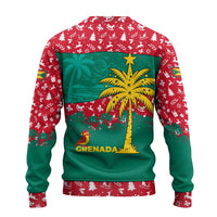 Grenada Christmas Ugly Christmas Sweater with Palm Tree Bird and Tropical Holiday Pattern Design - Wonder Print Shop