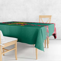 Grenada Christmas Tablecloth with Palm Tree Bird and Tropical Holiday Pattern Design - Wonder Print Shop