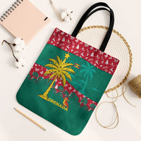 Grenada Christmas Tote Bag with Palm Tree Bird and Tropical Holiday Pattern Design - Wonder Print Shop