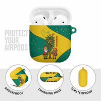 Grenada Christmas AirPods Case with Santa Nutmeg Tree Peace Dove and Festive Gift Design - Wonder Print Shop
