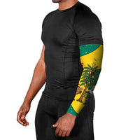 Grenada Christmas Arm Sleeves with Santa Nutmeg Tree Peace Dove and Festive Gift Design - Wonder Print Shop