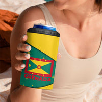 Grenada Christmas 4 in 1 Can Cooler Tumbler with Santa Nutmeg Tree Peace Dove and Festive Gift Design - Wonder Print Shop