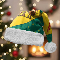 Grenada Christmas Santa Hat with Santa Nutmeg Tree Peace Dove and Festive Gift Design - Wonder Print Shop