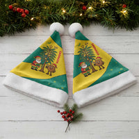 Grenada Christmas Santa Hat with Santa Nutmeg Tree Peace Dove and Festive Gift Design - Wonder Print Shop