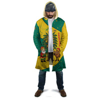 Grenada Christmas Cloak with Santa Nutmeg Tree Peace Dove and Festive Gift Design - Wonder Print Shop