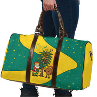 Grenada Christmas Travel Bag with Santa Nutmeg Tree Peace Dove and Festive Gift Design - Wonder Print Shop