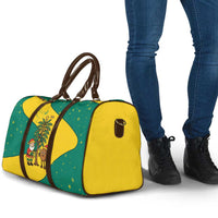 Grenada Christmas Travel Bag with Santa Nutmeg Tree Peace Dove and Festive Gift Design - Wonder Print Shop