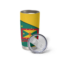 Grenada Christmas Tumbler Cup with Santa Nutmeg Tree Peace Dove and Festive Gift Design - Wonder Print Shop