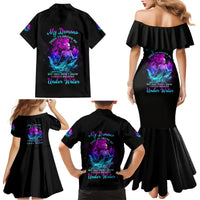 My Demons Tried To Drown Me Mermaid Family Matching Mermaid Dress and Hawaiian Shirt - Wonder Print Shop