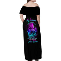 My Demons Tried To Drown Me Mermaid Family Matching Off Shoulder Maxi Dress and Hawaiian Shirt - Wonder Print Shop