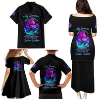 My Demons Tried To Drown Me Mermaid Family Matching Puletasi Dress and Hawaiian Shirt - Wonder Print Shop