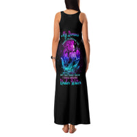My Demons Tried To Drown Me Mermaid Family Matching Tank Maxi Dress and Hawaiian Shirt - Wonder Print Shop