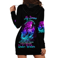 My Demons Tried To Drown Me Mermaid Hoodie Dress - Wonder Print Shop