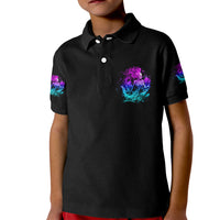 My Demons Tried To Drown Me Mermaid Kid Polo Shirt - Wonder Print Shop