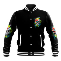 Warning This Tattooed Girl Flower Baseball Jacket - Wonder Print Shop