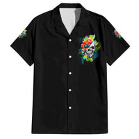 Warning This Tattooed Girl Flower Family Matching Short Sleeve Bodycon Dress and Hawaiian Shirt - Wonder Print Shop