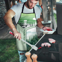 Custom Disc Golf Apron with Forest Landscape Basket Silhouette - Wonder Print Shop