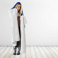 Funny Christmas Reindeer Bowling Custom Hooded Blanket with Reindeer Snow Scene - Wonder Print Shop