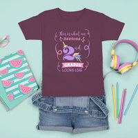 Back To School T Shirt For Kid This Is What An Awesome 2nd Grader Looks Like Unicorn TS05 - Wonder Print Shop