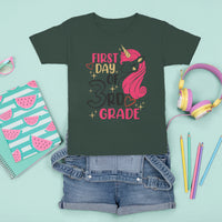 Back To School T Shirt For Kid Happy First Day Of 3rd Unicorn TS05 - Wonder Print Shop