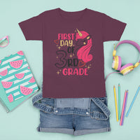 Back To School T Shirt For Kid Happy First Day Of 3rd Unicorn TS05 - Wonder Print Shop