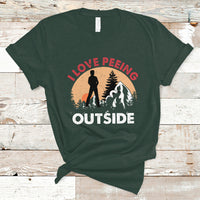Funny Camping T Shirt I Love Peeing Outside, Funny Sarcastic Sayings TS05 - Wonder Print Shop