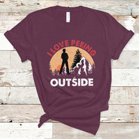 Funny Camping T Shirt I Love Peeing Outside, Funny Sarcastic Sayings TS05 - Wonder Print Shop