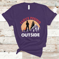 Funny Camping T Shirt I Love Peeing Outside, Funny Sarcastic Sayings TS05 - Wonder Print Shop