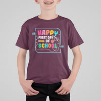 Cute Back To School T Shirt Happy First Day Of School, Funny Teachers Students TS05 - Wonder Print Shop