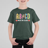Cute Back To School T Shirt ABCD Back In Class, Funny Teachers Students TS05 - Wonder Print Shop