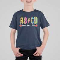 Cute Back To School T Shirt ABCD Back In Class, Funny Teachers Students TS05 - Wonder Print Shop